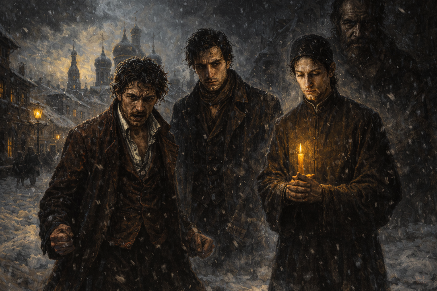 Capa representativa da obra Os Irmãos Karamazov.