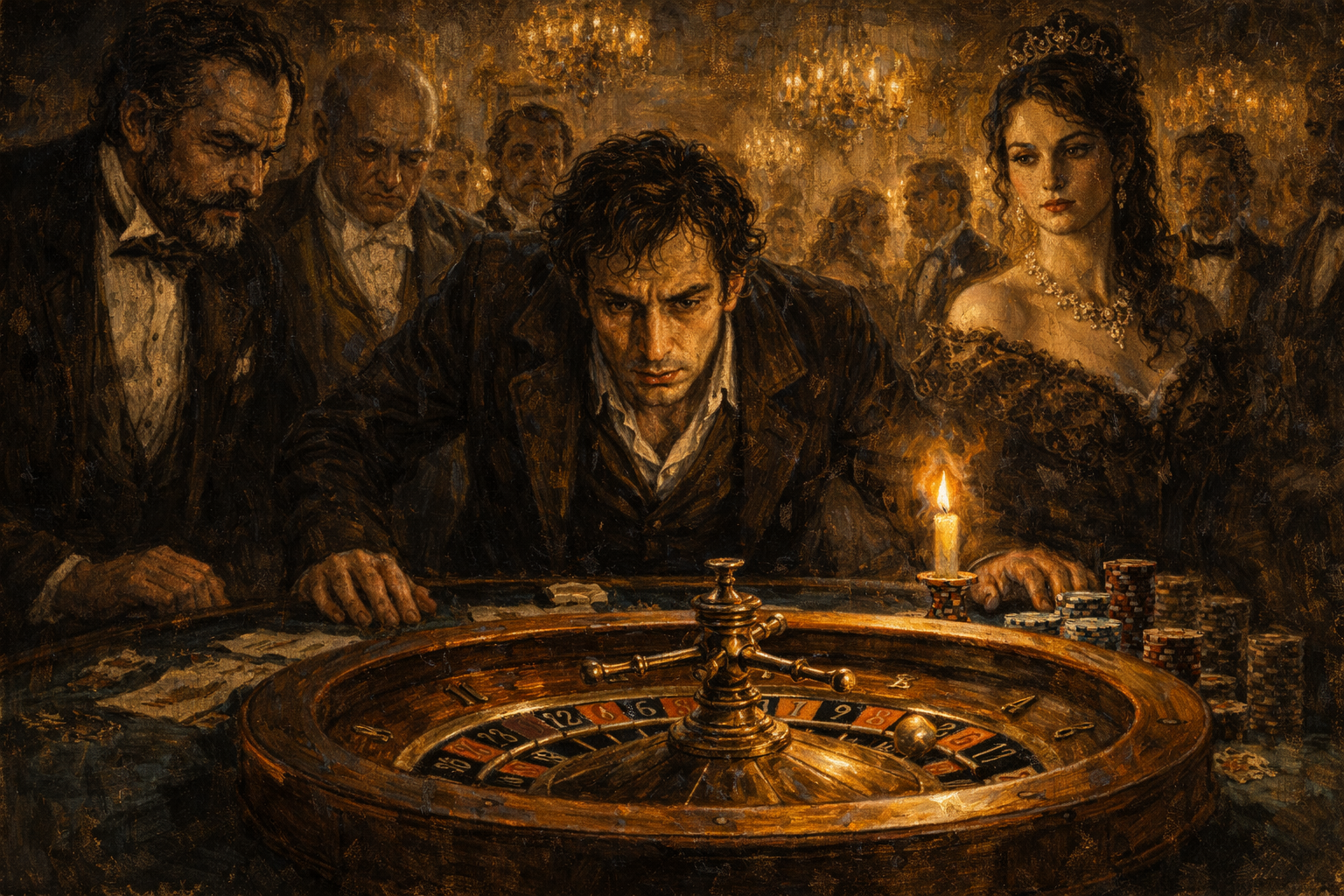 Capa representativa da obra O Jogador.