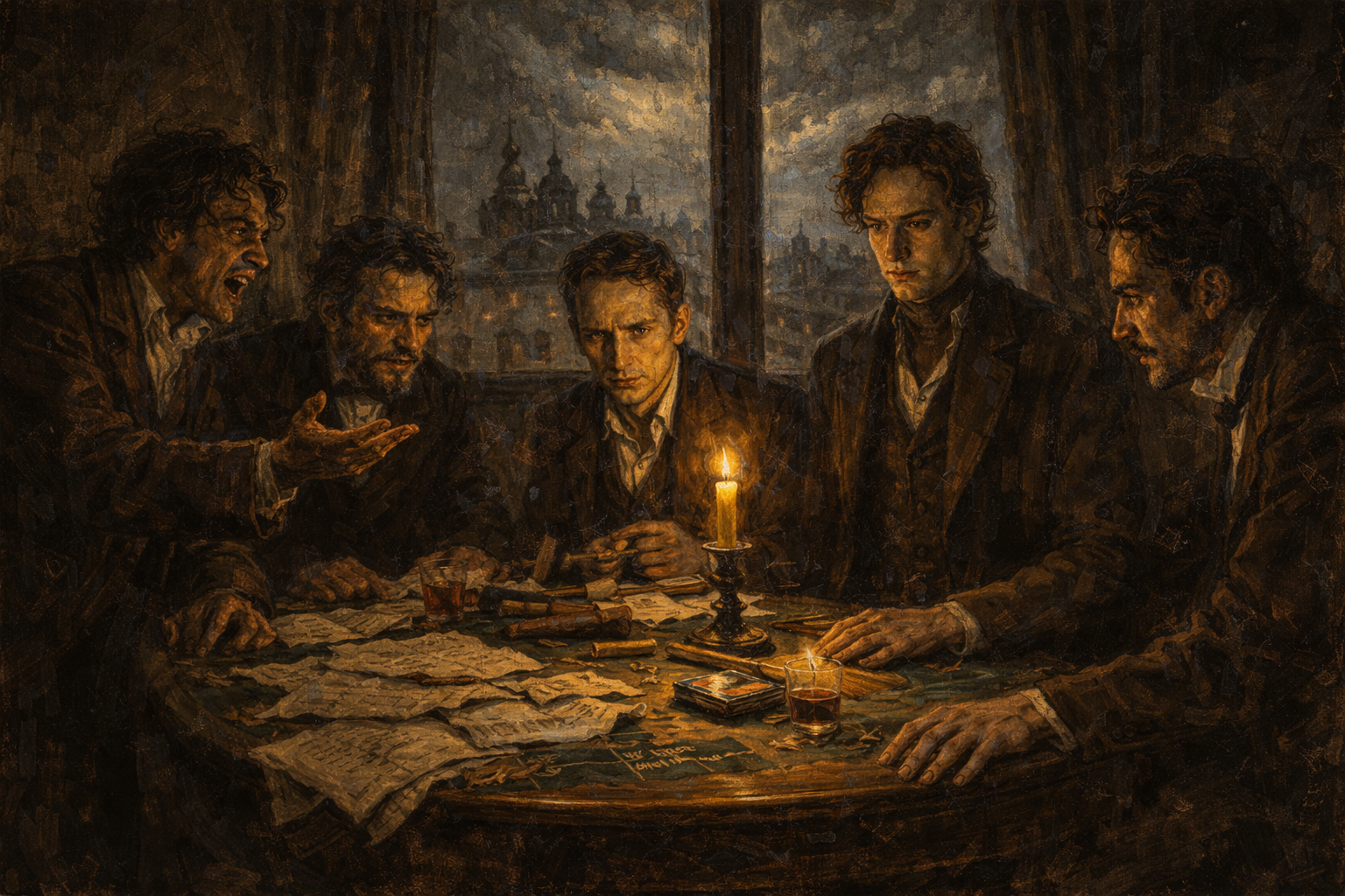 Capa representativa da obra Os Demônios.