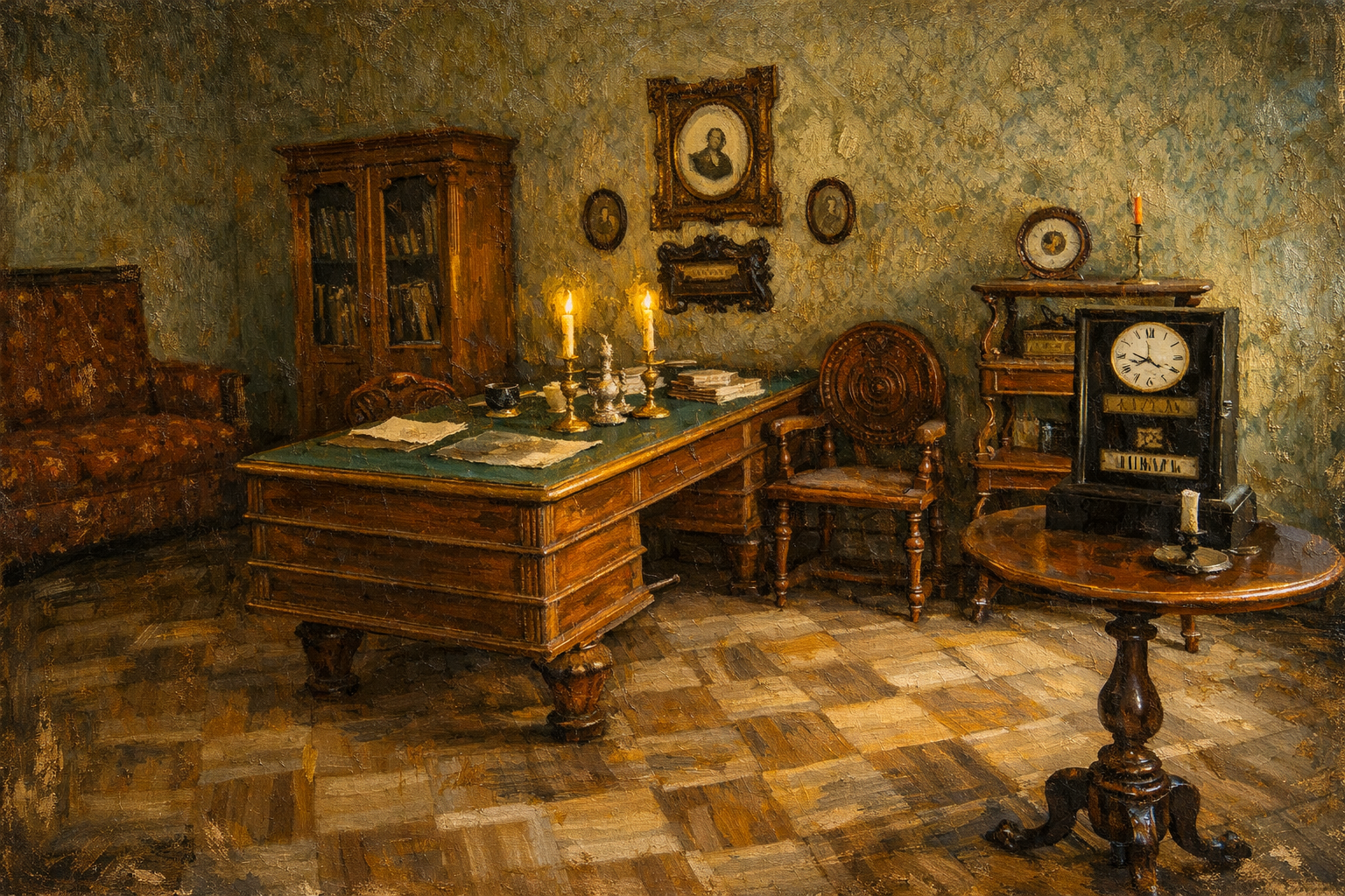 Imagem representativa do ambiente de vida e trabalho de Dostoiévski.